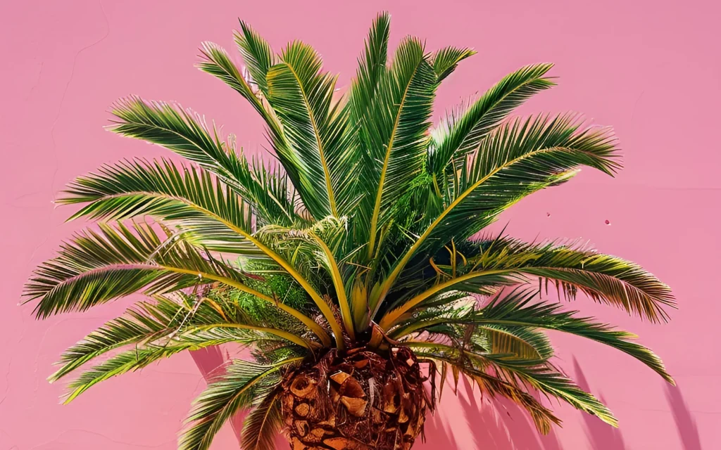 Corte de raíces de palmera: imagen nítida de apoyo para una guía sobre sistema radicular y mantenimiento